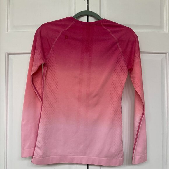 FIGS Ombre F’ing Pink Salta Seamless Long Sleeve Underscrub – Rare - Picture 2 of 4